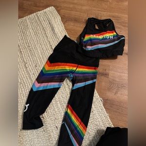 Peloton bra and Capri leggings set